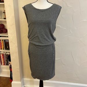Athleta Active Dress gray sleeveless scoopneck dress size medium